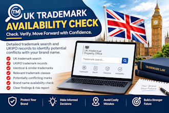 check UK trademark availability and conduct a detailed trademark search