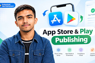publish your app on the app store and google play store