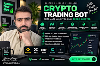 build custom crypto trading bot and automated trading system