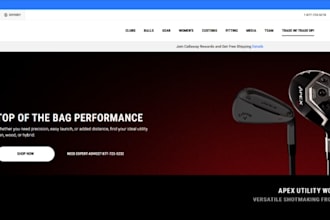 design wix golf club website country club golf course website
