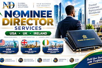 provide professional USA UK ireland nominee director service