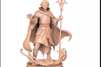 create 3d miniature tabletop figure custom toy and figurine for 3d printing