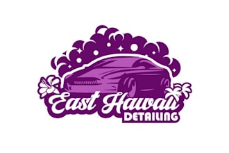 design custom auto detailing car wash shop logo