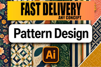 create custom seamless patterns with your preferred style