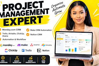 build monday clickup notion asana CRM workflows, zoho crm, attio and frappe CRM