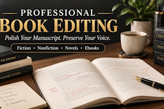 professionally edit and proofread your book or ebook