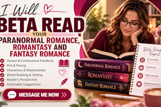 beta read your paranormal romance, wolf shifter and werewolf romance beta reader