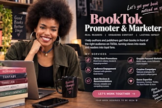 promote your book on booktok tik tok  to rapidly boost boost sales visibility