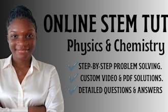 tutor you in organic chemistry and physics problems
