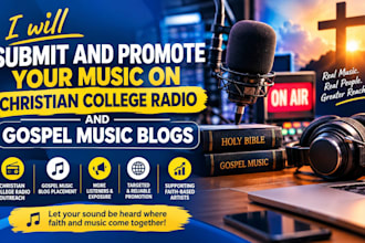 submit and promote your music on christian college radio and gospel music blogs