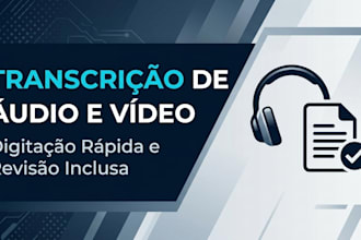 do accurate portuguese audio transcription and typing