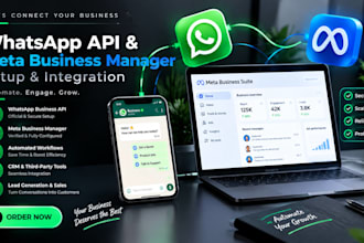 setup meta business verification, whatsapp API, meta bus