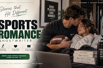 ghostwrite your sports romance novel