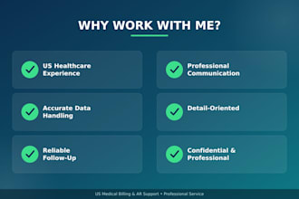 handle US healthcare ar medical billing insurance calls and claims follow up