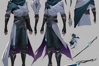draw character sheet for your character, furry, oc, fursona