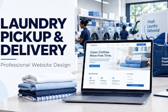 design or redesign laundry pickup and delivery website