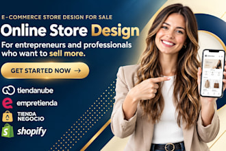 build a professional shopify tiendanube empretienda online store
