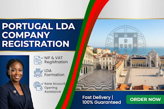 do portugal lda company registration, portugal nif, vat, and bank account setup