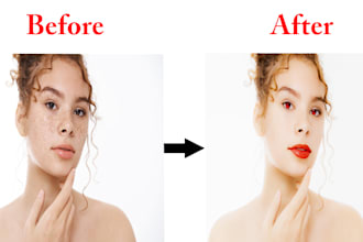 do professional photo retouching and skin retouching
