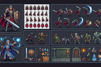 2d pixel character sprite sheet animation rpg maker mz, mv rpg maker vx ace, xp
