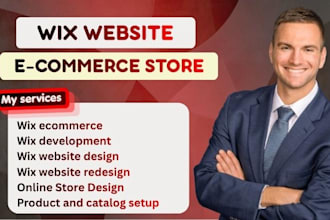 design wix website, wix ecommerce, wix online store and redesign wix website