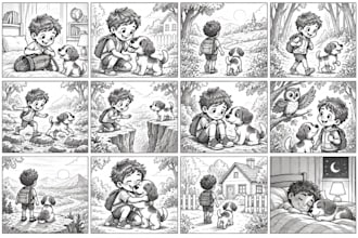 turn your childrens story into a professional storyboard