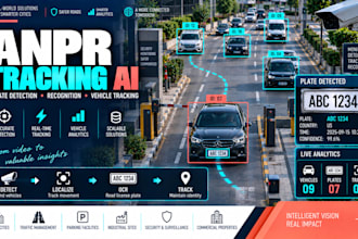 develop anpr license plate detection, recognition, and vehicle tracking ai