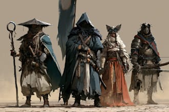 create a d and d character art and dnd art