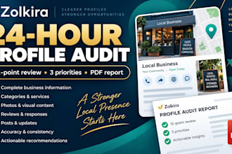 audit your google business profile and deliver an action plan