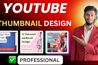 design custom youtube thumbnail with ai assisted human image