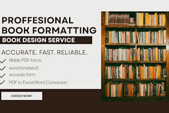 format your report, book formatting and book design