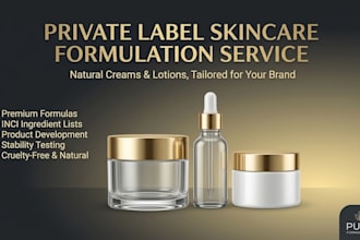 formulate natural skincare cream and lotion for private label