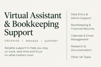 be your bookkeeping virtual assistant