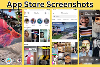 design and redesign app store screenshots and play store screenshots