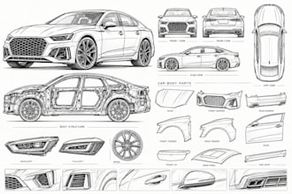 create precise 3d models and redesign custom car parts