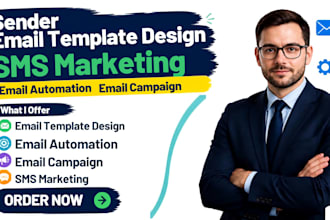 do sender email template design SMS marketing email automation email campaign