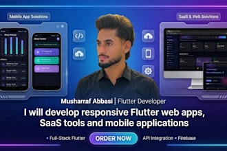 build a flutter web app or saas platform with node js backend