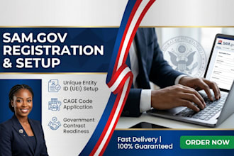 do sam gov registration, uei, cage code, and government contract setup