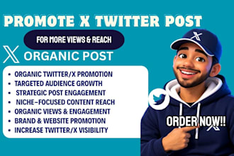 promote twitter x posts for more views and reach