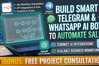 build smart telegram and whatsapp ai bots to automate sales