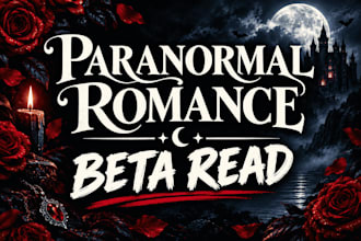 beta read your paranormal romance with detailed beta reader report