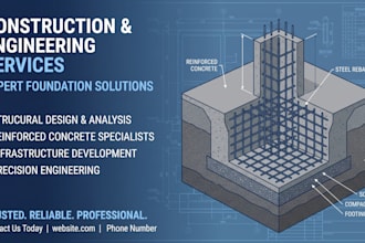 design rc foundation and reinforcement drawings