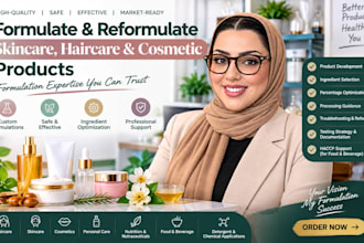 formulate and reformulate skincare haircare cosmetic products refinement
