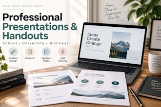 create professional presentations for school, university and business