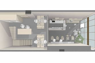 create isometric 3d floor plan, mep drafting, upvc window plan, cafe 2d details
