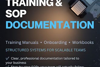 create employee training manuals sops  onboarding guides and workbooks