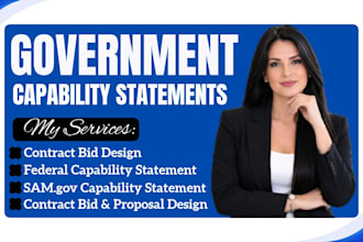 design a government contract capability statement