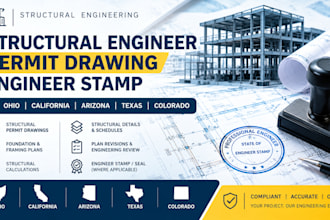 structural engineer permit drawing engineer stamp ohio ca, az, tx, co