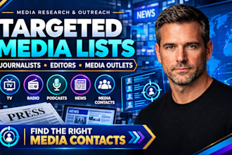 provide media outreach journalist pitching and press release distribution