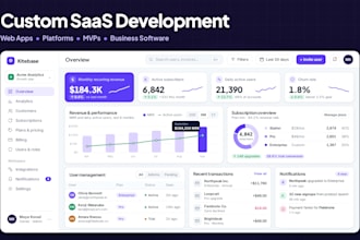 develop custom saas web application, web application platform or mvp development